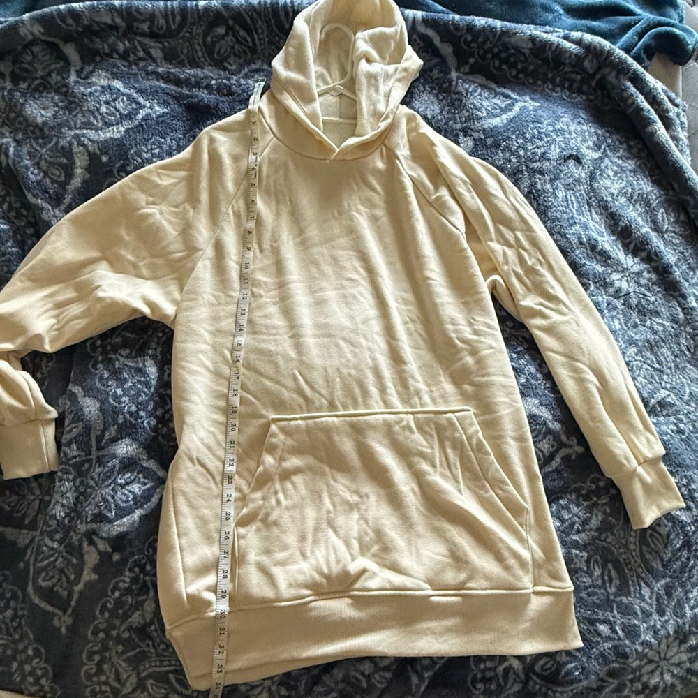 The Warmy Cream Plush Hoodie 2XL